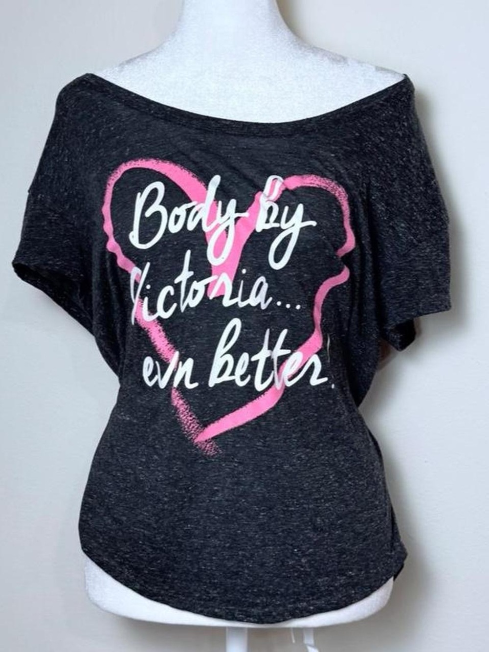 Grey Victoria’s Secret Y2K shirt